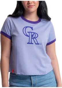 Lusso Colorado Rockies Womens Purple Nora Short Sleeve T-Shirt