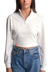 Lusso St Louis City SC Womens White Mercedes Qtr Zip