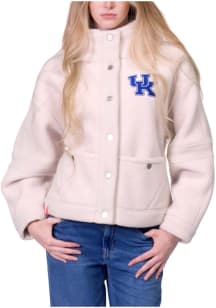 Lusso Kentucky Wildcats Womens Ivory Gaby Light Weight Jacket
