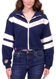 Lusso FC Cincinnati Womens Navy Blue Gigi Long Sleeve Full Zip Jacket