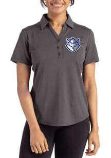 Cutter and Buck Saint Louis Billikens Womens Black Forge Eco Polo Short Sleeve Polo Shirt