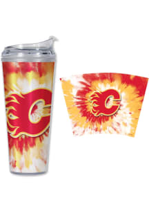 Calgary Flames Tie Dye 24oz Tumbler - Red