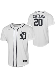 Spencer Torkelson  Nike Detroit Tigers Youth White Home Baseline Jersey