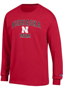 Champion Nebraska Cornhuskers Red Mom Jersey Long Sleeve T Shirt