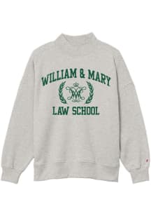 League William & Mary Tribe Womens Grey Diana Crew Sweatshirt