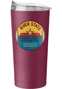 Logo Brands Texas State Bobcats Primary 20 oz Stainless Steel Tumbler - Maroon