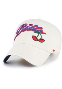 47 Buffalo Bills White Cherry Icon Confetti Clean Up Womens Adjustable Hat