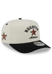 New Era Houston Astros Arched 9FIFTY A Frame Adjustable Hat - White