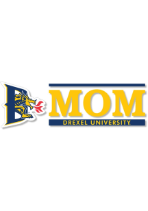 Drexel Dragons 6x2 Mom Auto Decal - Navy Blue