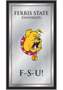 Ferris State Bulldogs Fight Song Hanging Back Bar Mirror
