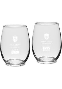 Saint Louis Billikens Class of 2026 Stemless Wine Set Stemless Wine Glass - White