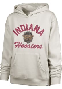 47 Indiana Hoosiers Womens Grey Wrapped Up Hooded Sweatshirt
