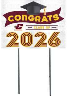 Central Michigan Chippewas KH Sports Fan Class of 2026 Yard Sign - Maroon