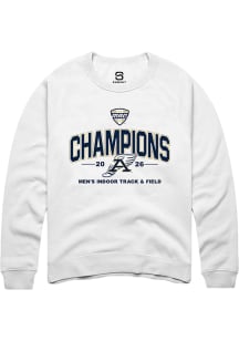Summit Sportswear Akron Zips Mens White MAC 2026 Men's Indoor Track & Field Champions Long Sleeve..
