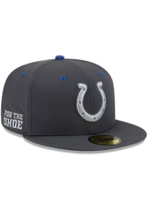 New Era Indianapolis Colts Mens Black NFL 2026 Sideline Rivalries Collection 59FIFTY Fitted Hat