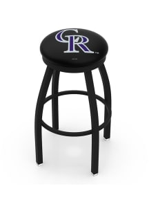 Colorado Rockies Black Pub Stool - Black