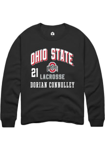 Dorian Connolley Ohio State Buckeyes Mens Black NIL Arch Logo Player Crew