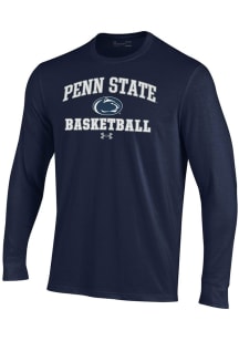 Under Armour Penn State Nittany Lions Navy Blue Basketball Performance Long Sleeve T Shirt