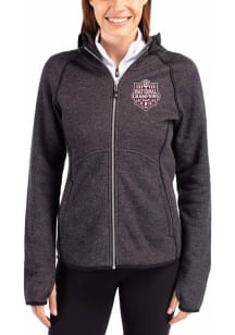 Cutter and Buck Indiana Hoosiers Womens Charcoal 2025 CFP National Champions Mainsail Long Sleeve..