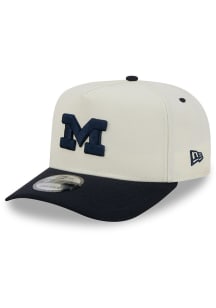 New Era Michigan Wolverines Rear Hit 9FIFTY A-Frame Adjustable Hat - Ivory
