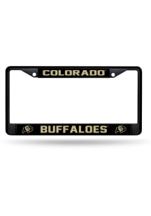 Colorado Buffaloes Black Chrome License Plate Frame - Black
