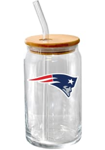 New England Patriots Glass Tumbler Pint Glass - White