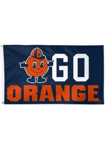 Syracuse Orange 3x5 Mascot Silk Screen Grommet Flag - Navy Blue