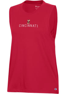 Champion Cincinnati Bearcats Womens Red C6042 Tank Top
