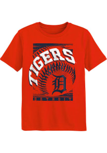 Detroit Tigers Boys Orange Off Speed Pitch Short Sleeve T-Shirt