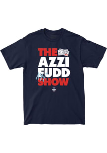Azzi Fudd UConn Huskies Youth Navy Blue NIL Show Fashion Player Tee