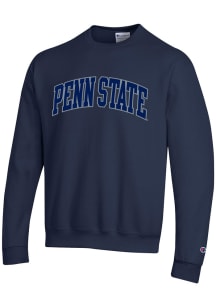 Champion Penn State Nittany Lions Mens Navy Blue Tonal Embroidered Long Sleeve Crew Sweatshirt