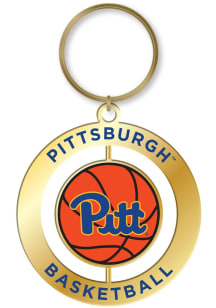 Pitt Panthers Basketball Spinner Keychain - Blue