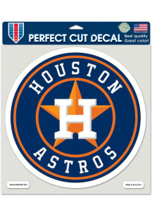 Houston Astros Perfect Cut 8x8 Colored Auto Decal - Navy Blue