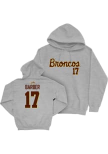 Camron Barber Campus Ink Western Michigan Broncos Youth NIL Script Long Sleeve Player Hoodie Grey