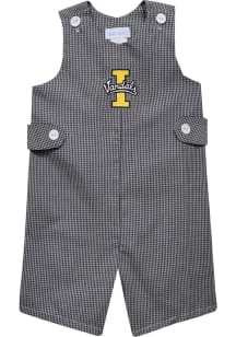 Vive La Fete Idaho Vandals Baby Black Gingham Overalls