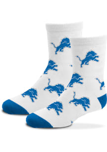 Detroit Lions Allover Logo Baby Quarter Socks