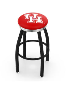 Houston Cougars Chrome Seat Pub Stool - Black