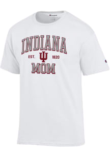 Champion Indiana Hoosiers White EST Date Mom Jersey Short Sleeve T Shirt