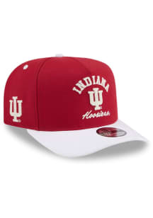 New Era Indiana Hoosiers Arched 9FIFTY A Frame Adjustable Hat - Crimson