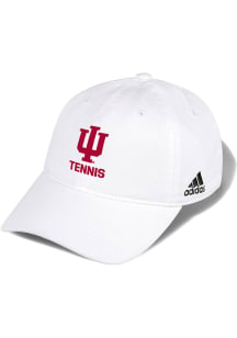 Adidas Indiana Hoosiers Tennis Washed Slouch Adjustable Hat - White