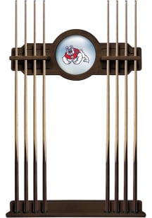 Fresno State Bulldogs Solid Wood Cue Rack Pool Table