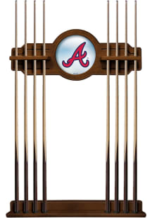 Atlanta Braves Solid Wood Cue Rack Pool Table Accessories