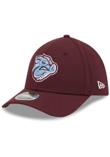 New Era Lehigh Valley Ironpigs Mens Maroon 2026 MiLB Player Replica 39THIRTY M Crown Flex Hat