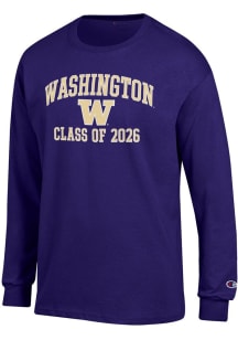 Champion Washington Huskies Purple Font Class of 2026 Jersey Long Sleeve T Shirt