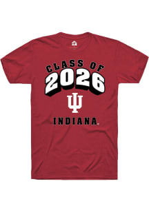 Rally Indiana Hoosiers Crimson Class of 2026 Short Sleeve T Shirt