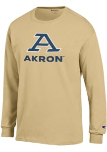 Champion Akron Zips Gold Jersey Long Sleeve T Shirt