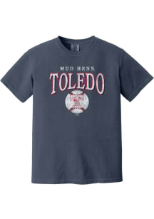Summit Sportswear Toledo Mud Hens Womens Blue Homerun Short Sleeve T-Shirt