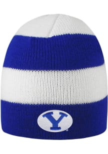 LogoFit BYU Cougars White Columbia Mens Knit Hat