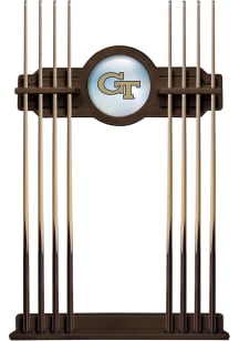 GA Tech Yellow Jackets Solid Wood Cue Rack Pool Table