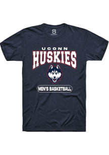 Summit Sportswear UConn Huskies Navy Blue Men's Basketball Short Sleeve T Shirt